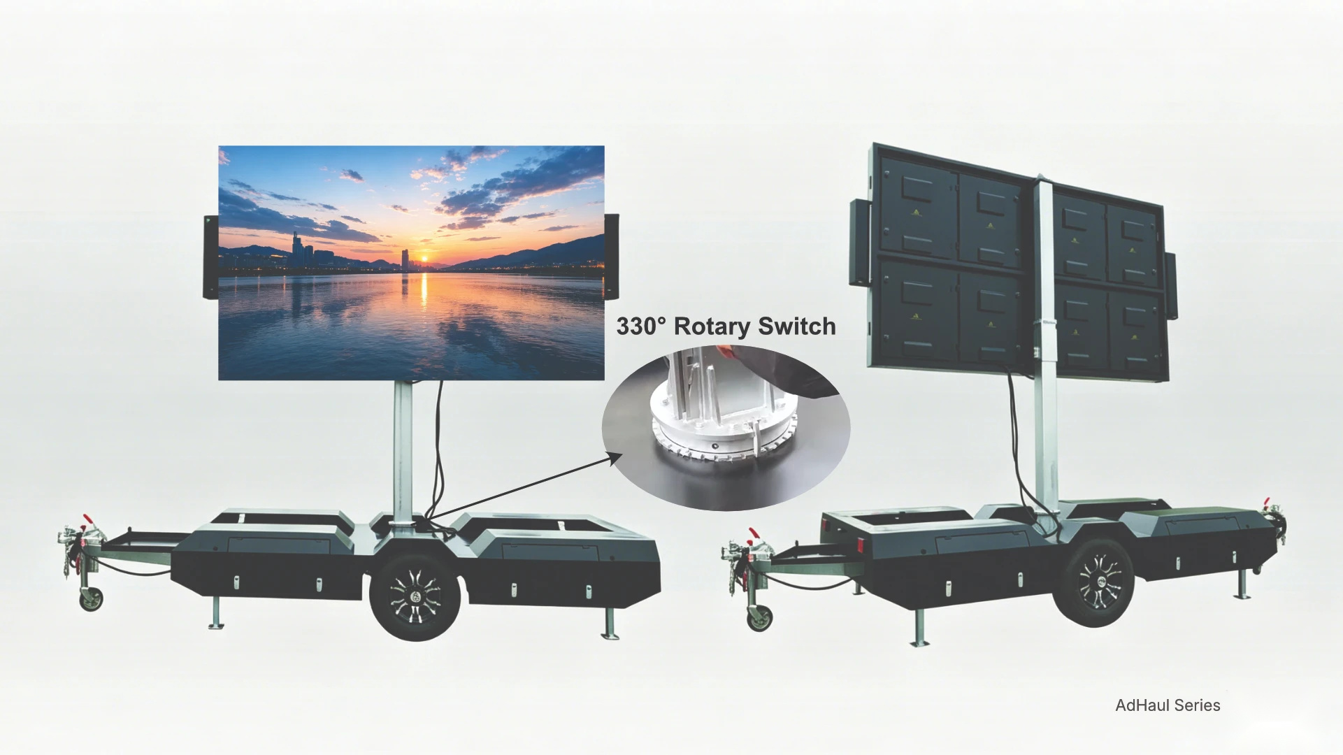 AdHaul — 330° Rotation for Wider Visibility