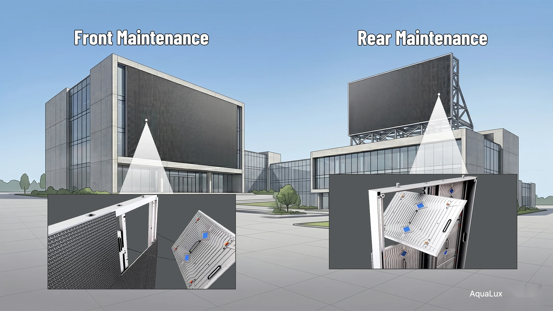 AquaLux — Front & Rear Maintenance Access for Zero Downtime