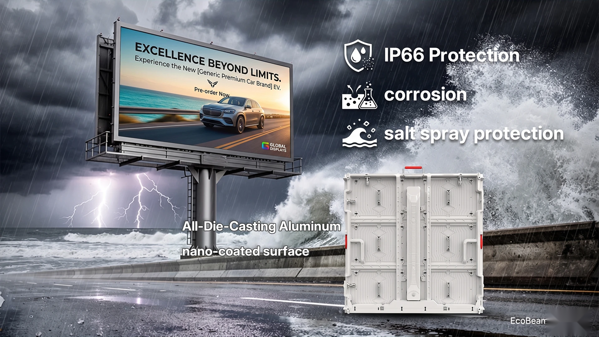 EcoBeam — IP66 & Corrosion/Salt Spray Protection
