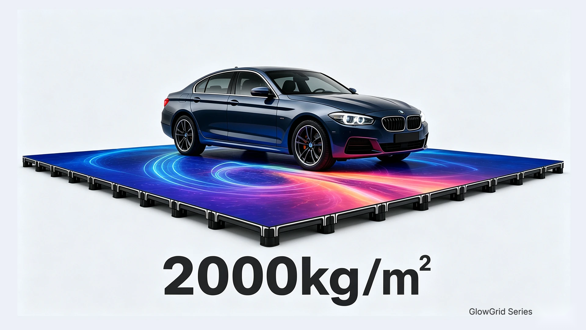 GlowGrid — Heavy-Duty Load Capacity: 2,000kg/m²