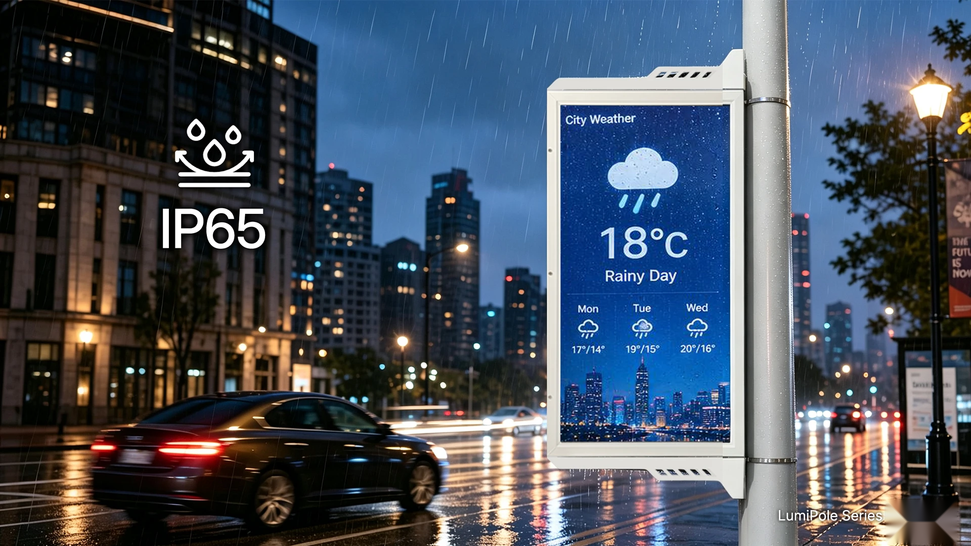 LumiPole — IP65 – Ready for Any Weather