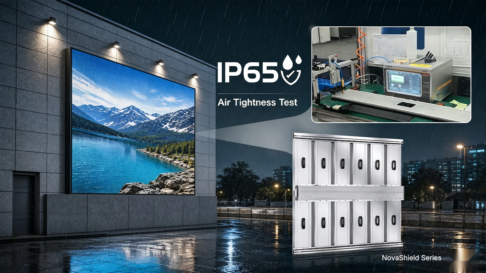 NovaShield — Air-Tightness Test & IP65 Protection