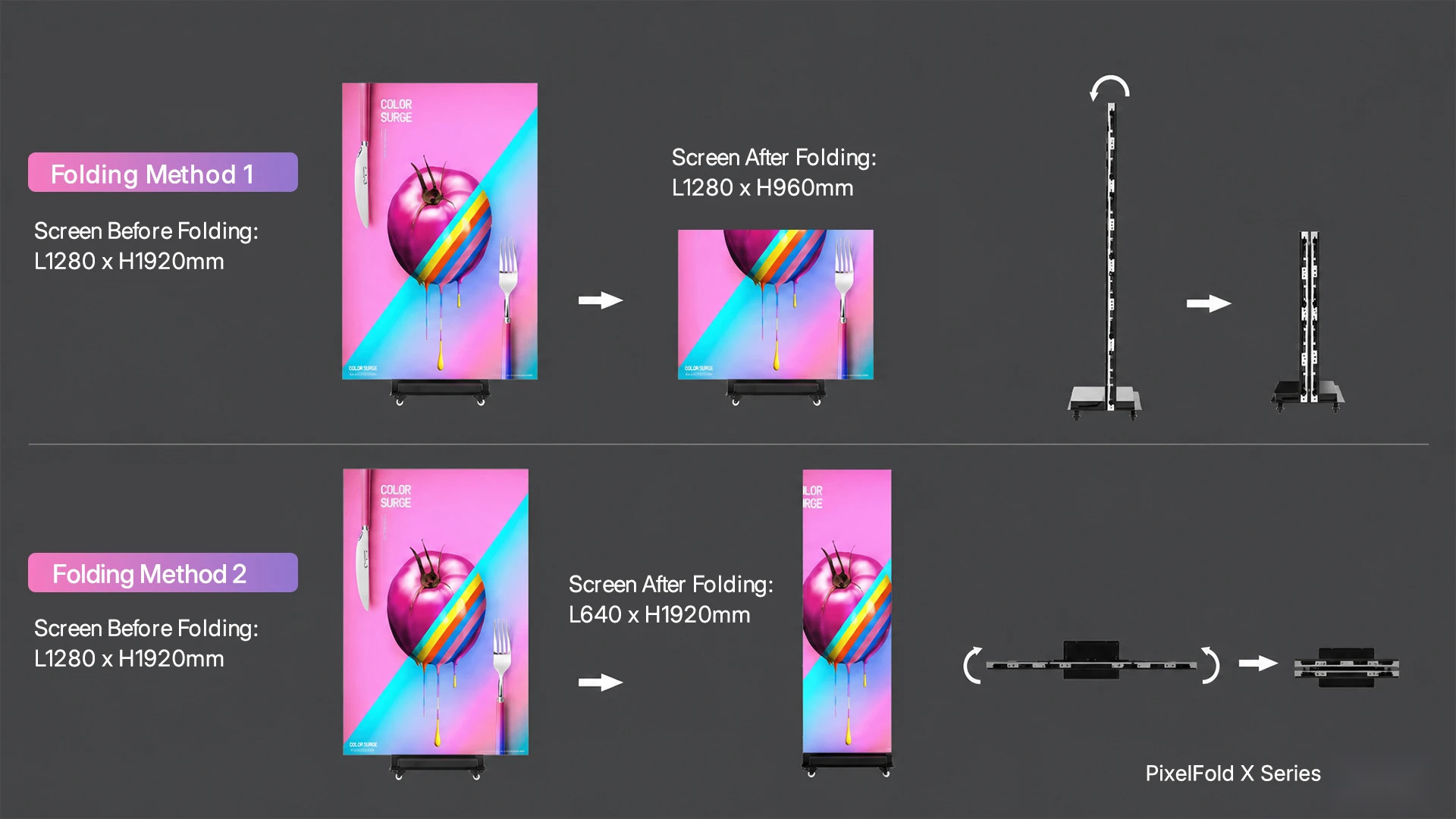 PixelFold X product feature illustration 1